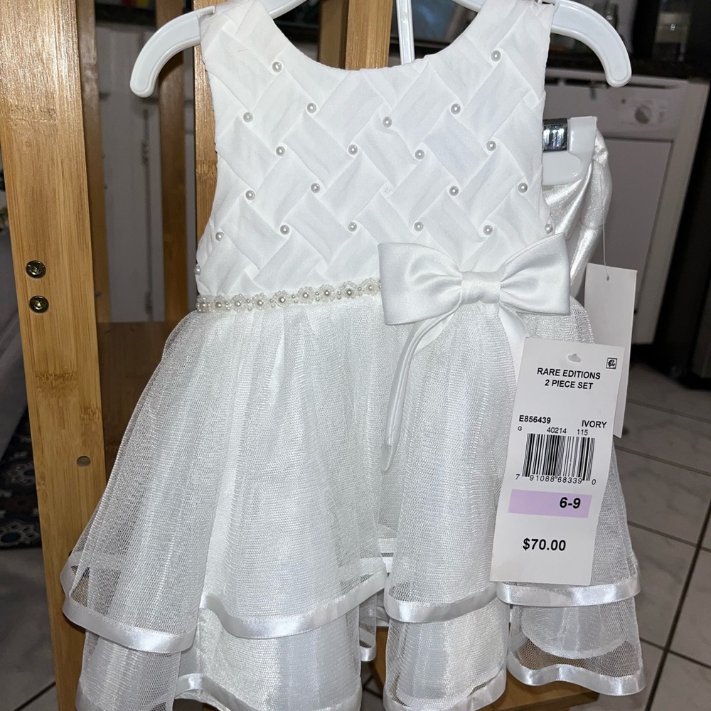 COPY - Rare editions beautiful formal dress with satin diaper cover